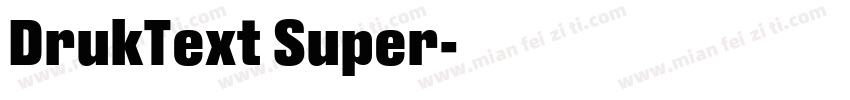 DrukText Super字体转换